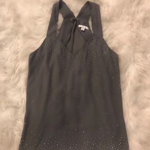 Gray sparkling blouse